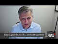 What should you know when using AI for health-related questions?