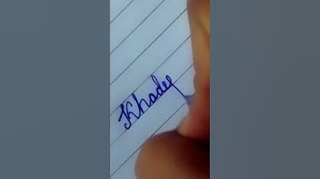 Khadija in cursive writing #cursivewriting #names #viralshort  #anmolhandwritting #trending