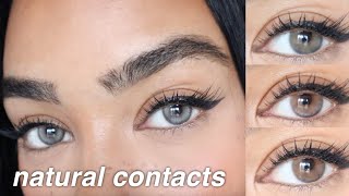 The BEST Affordable, Natural Contact Lenses! 5 NEW Shades From JUST4KIRA | For Dark Brown Eyes