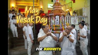 May — Vesak Candlelight Procession | Mangala Vihara 2026 Calendar Series