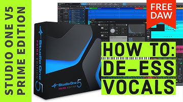 HOW TO: Voice De-Esser in Studio One V5 Prime