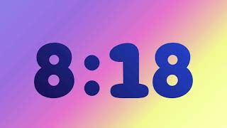 11 Minute Countdown Timer | Fun Gradient Countdown Timer | 3 Second Intro with an Ending Sound