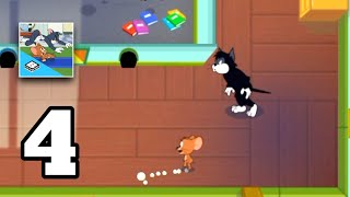 Tom & Jerry mouse maze - Gameplay Walkthrough part 4 - 3 Cat's vs Jerry (iOS, Android)