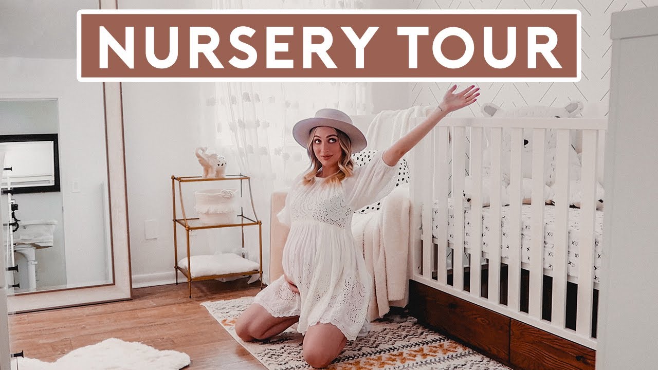 BOHO GLAM NURSERY TOUR | BABY ROOM TRANSFORMATION - YouTube