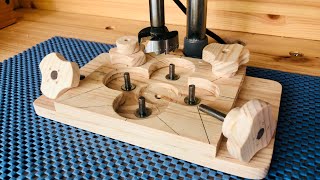 4 Knob Jigs to Make at the Same Time