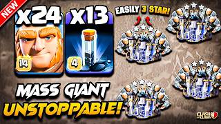 Mass GIANT Attack With TOTEM Town Hall 18 | Best TH18 Attack Strategy With GIANT 2026 Clash of Clans