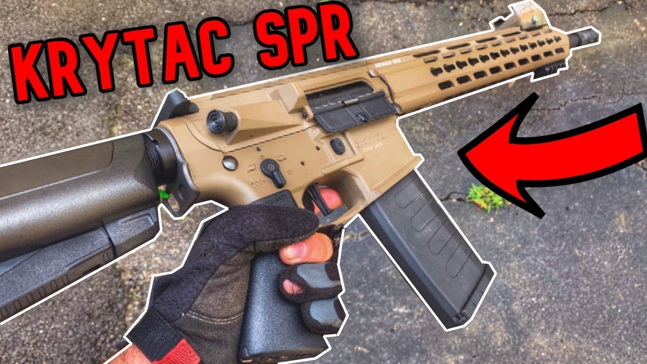 Best Out Of The Box Airsoft Gun DESTROYS Airsoft Players (Krytac SPR Airsoft Gameplay)
