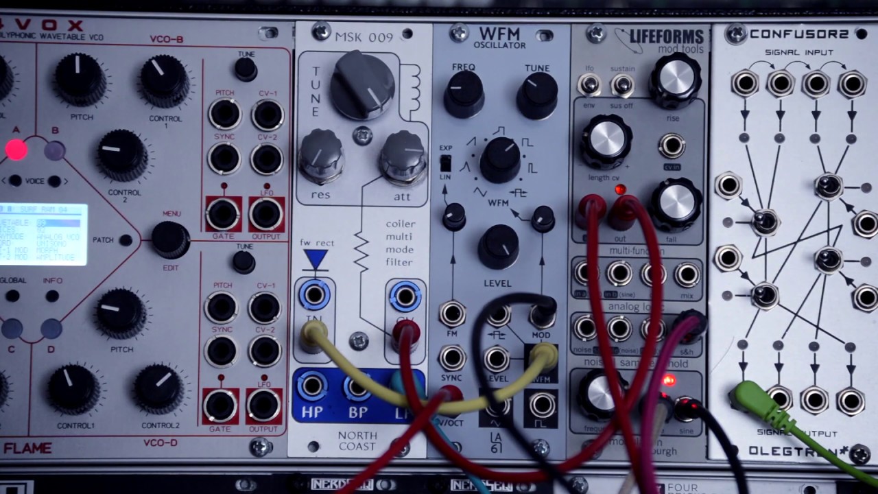 WFM Oscillator- LA 67 Based on the 1970s Kobol synthesizers -first sound