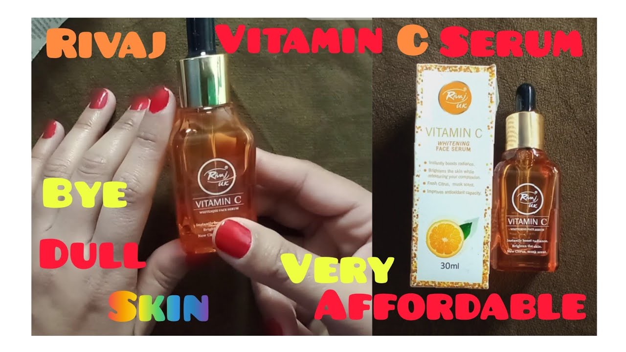 Rivaj UK vitamin C serum review // Whitening face serum // vitamin C