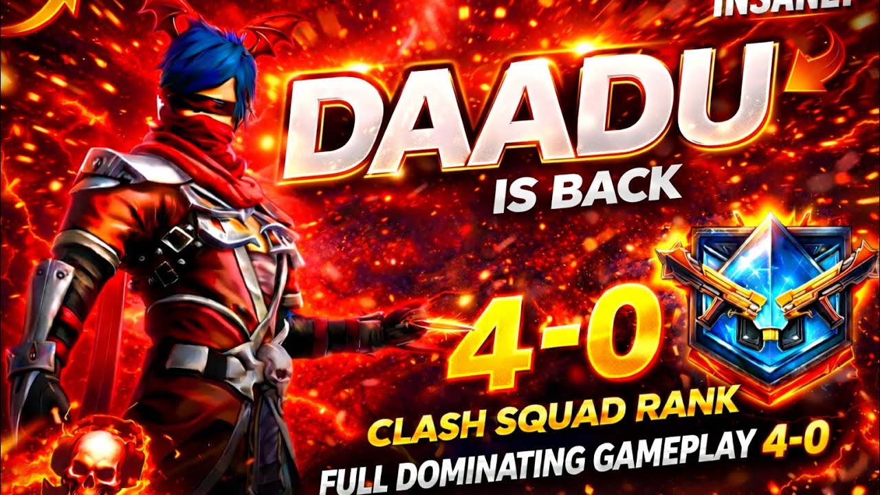INSANE 4-0 CLEAN SWEEP 😱 | DAADU Clash Squad Rank Gameplay - YouTube