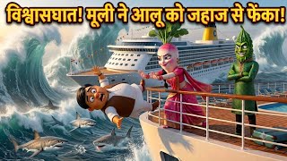 Aalu ko mooli ne samandar me phenka | Emotional Vegetable love Story | Aalu Muli Karela story