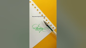 Humaira Signature Design | How To Sign The Letter H #shorts