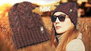 МОДНАЯ ШАПКА ИЗ ПРЯЖИ МЕТАЛЛИК / Подробный МК по вязанию женской шапки спицами МОДНАЯ ШАПКА ИЗ ПРЯЖИ МЕТАЛЛИК / Подробный МК по вязанию женской шапки спицами