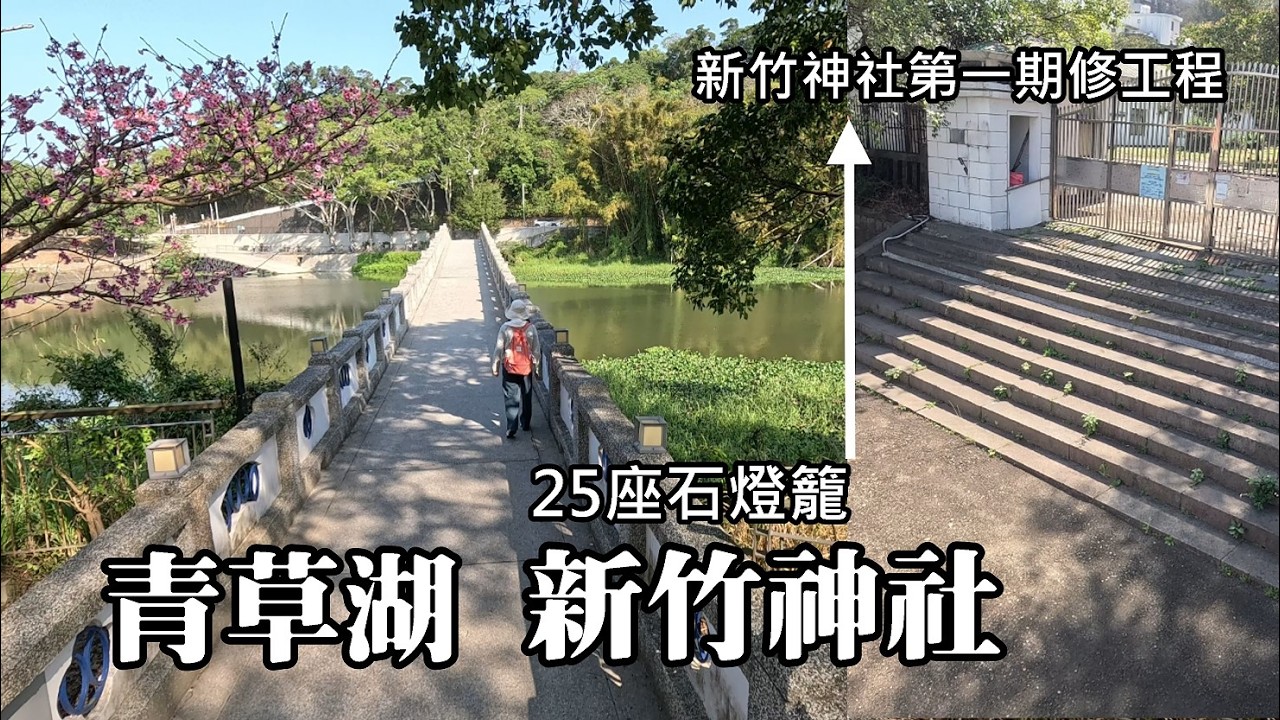 青草湖散步、靈隱寺25座石燈籠，神社遺物何時歸故里？我第一次造訪新竹神社