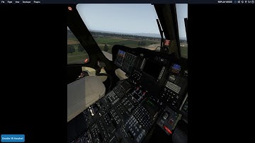 Flight with AW139 (X-Plane 11) in VR (Oculus Rift)