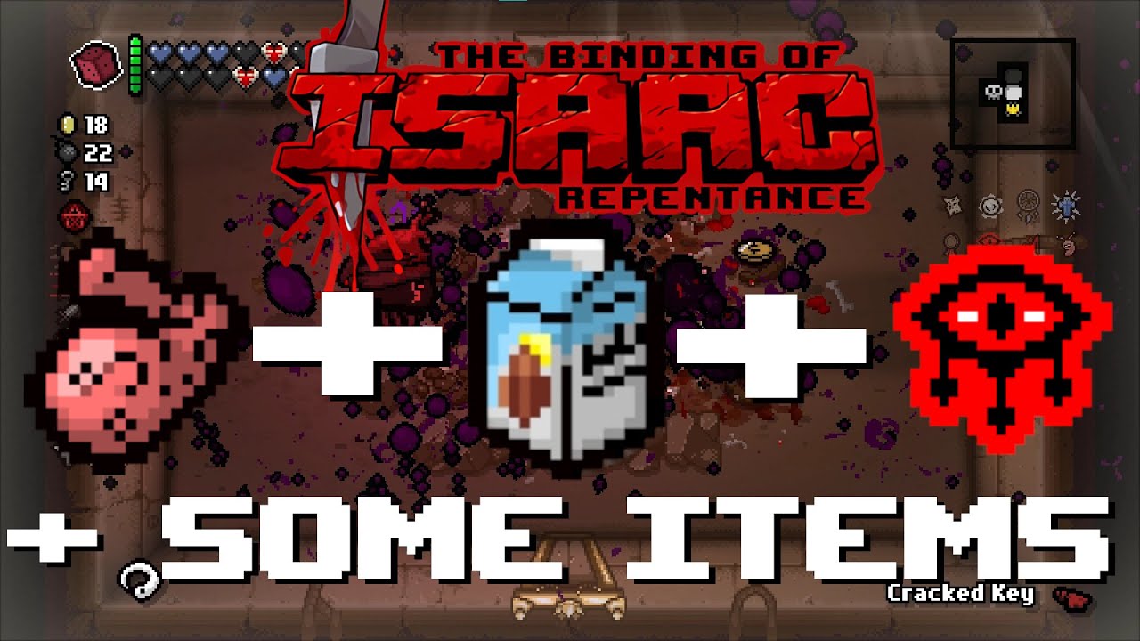 Monstro's Lung + Almond Milk + Eye Of The Occult - [The Binding of Isaac Repentance]