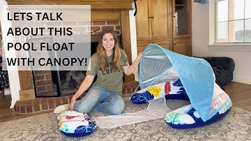 Luxury Pool Lounger with Canopy: A Must-Have for Summer |  The Perfect Swimming Pool Accessory!