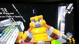 Playing deathrun and skywars(On Hive)