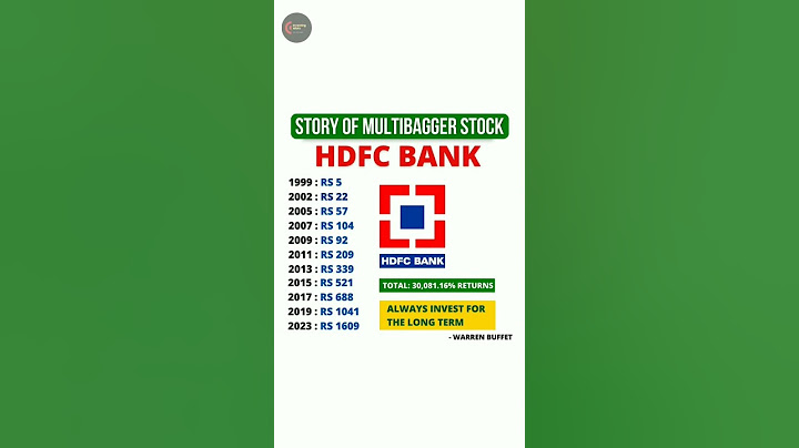 Historical Return of Hdfc Bank 😱 ~ #shorts #nifty50 #stockmarket #nse #bse #hdfcbank