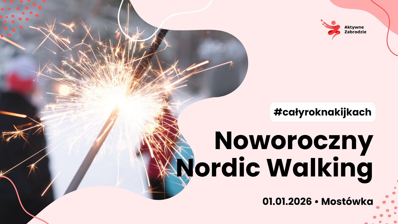 Noworoczny Nordic Walking 2026 – pierwszy trening w śniegu ❄️🥂