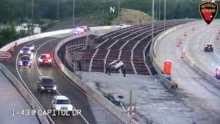 Wrong-Way Driver Crash on Milwaukee Freeway