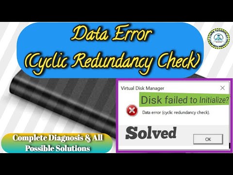 Video: How To Fix Crc Data Error In