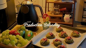 Introvert Diaries ep 10| Productive Saturday with thrifting, strawberry matcha cookies & cozy dinner