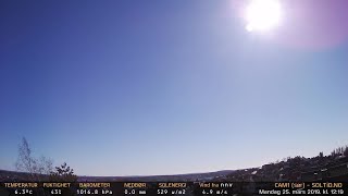 Timelapse Cam 1 - 25. mars 2019