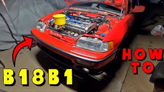 HOW TO (KINDA) : B Swap Your 88-91 CIVIC/CRX/SEDAN/WAGON