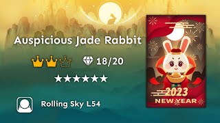 Rolling Sky Auspicious Jade Rabbit Gameplay (Level 54) (Skill Issue)