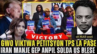 TPS ayisyen Bonne Nouvelle Petisyon an Aprouve,12 lot solda ameriken blese,la swis sezi byen maduro