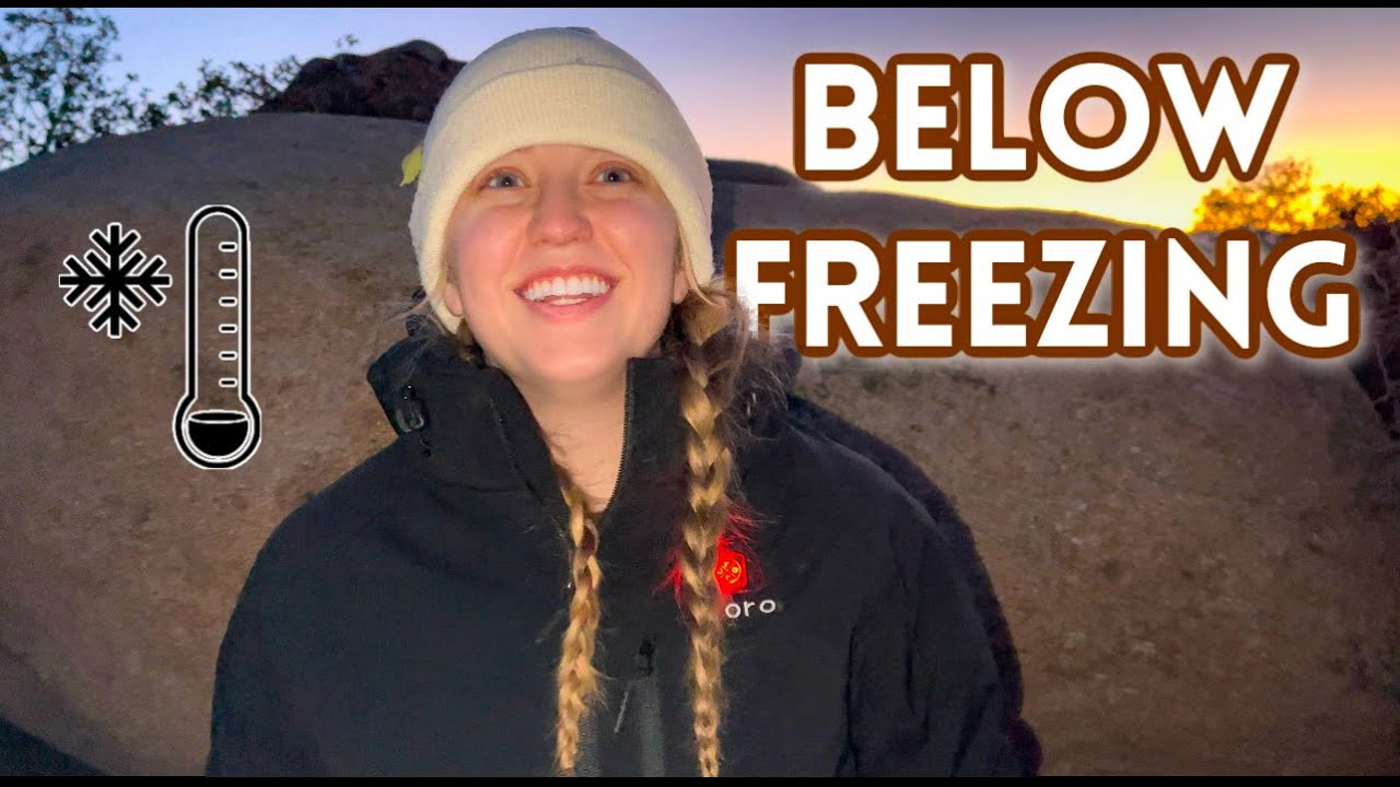 CAR CAMPING In the WINTER SUV CAMPING in below FREEZING WEATHER YouTube