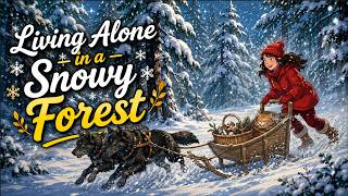 Quiet Winter Forest Life ❄️🐕 Snowy Trails, Warm Stew &amp; Cozy Cabin Nights | Relaxing Ghibli ASMR