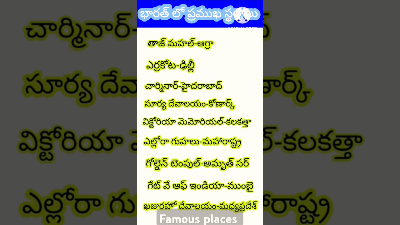 important places in India/