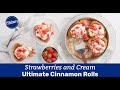 Strawberries and cream ultimate cinnamon rolls  pillsbury
