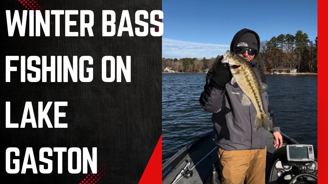 Winter bass fishing on Lake Gaston