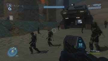 Halo 3 Sandtrap Marines Vs The Covenant Ai Battle
