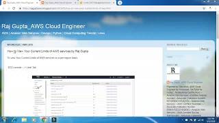 How To View Your Current Limits Of AWS Services | AWS in English | Raj Gupta screenshot 4