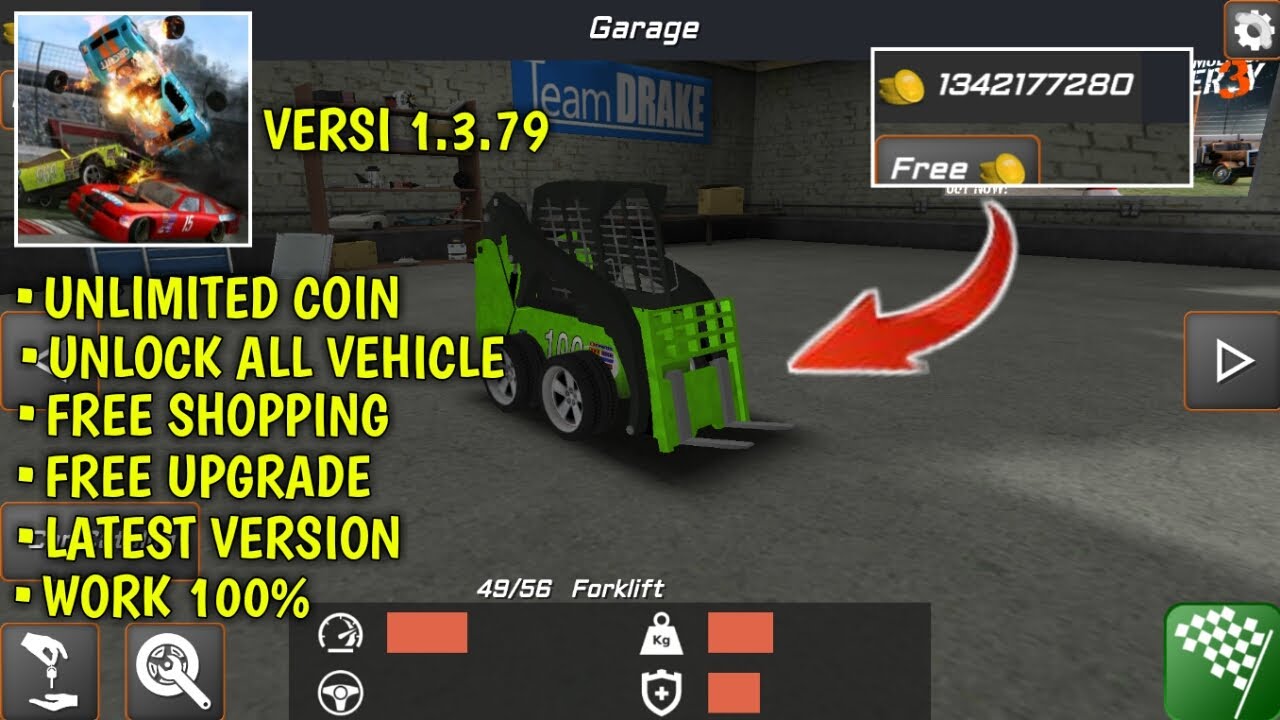 Demolition Derby 2 Mod Apk V1.3.79 Unlimited Coin Terbaru 2022