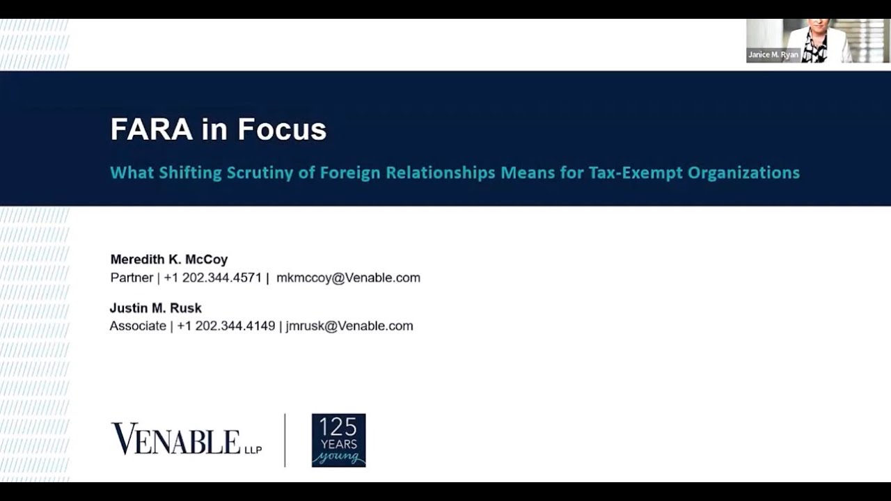 FARA in Focus: What Shifting Scrutiny of Foreign Relationships Means ...