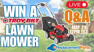 Fix Your Lawn Equipment Live — Plus Win a TROY-BILT Mower!