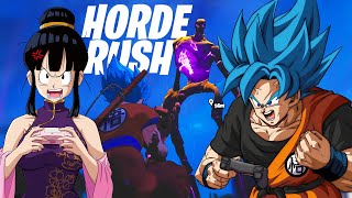 Goku And ChiChi Play Fortnite: HORDE RUSH