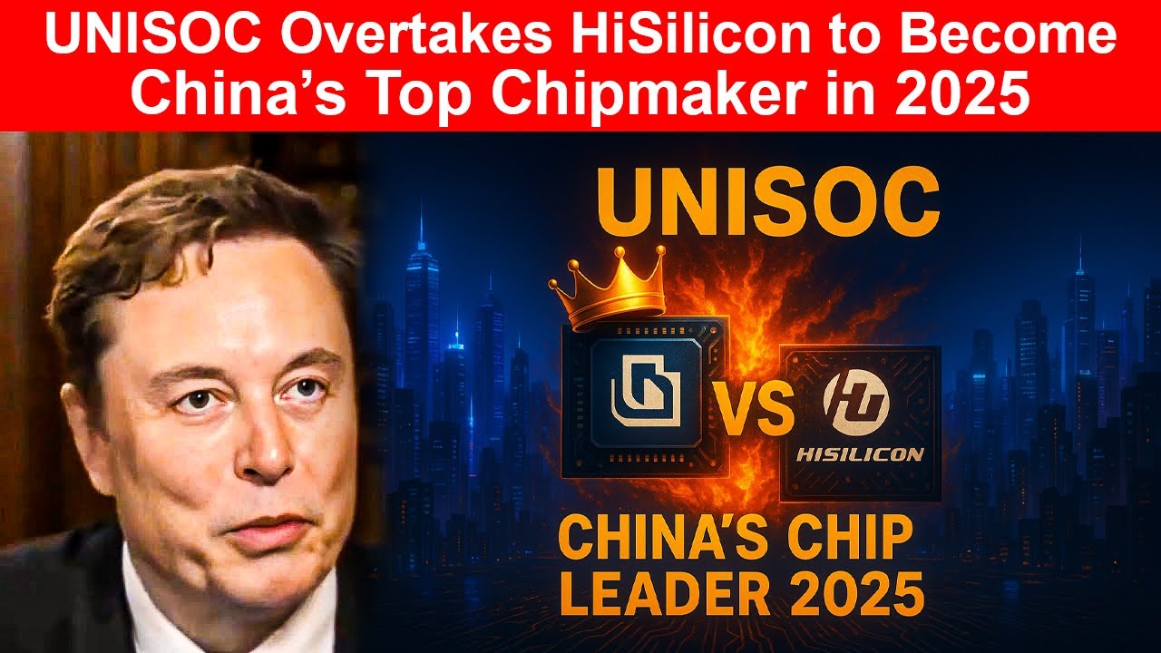 UNISOC Overtakes HiSilicon to Become China’s Top Chipmaker in 2025 🔥