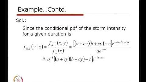 Mod-01 Lec-22 Conditional Probability Distribution (Contd.)
