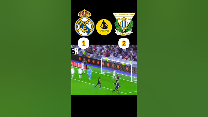Real Madrid Leganes match goals