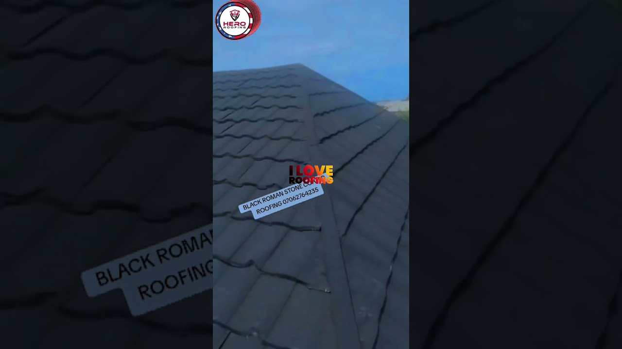 Solid and Rugged Black Roman Roofing Sheet
