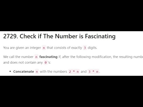 [Biweekly Contest 106] 2729  Check if The Number is Fascinating  (Python 中文詳解)
