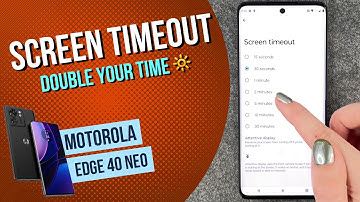 Motorola Edge 40 Neo - How to change Screen Timeout • 📱 • 🔆 • ⏱ • Tutorial