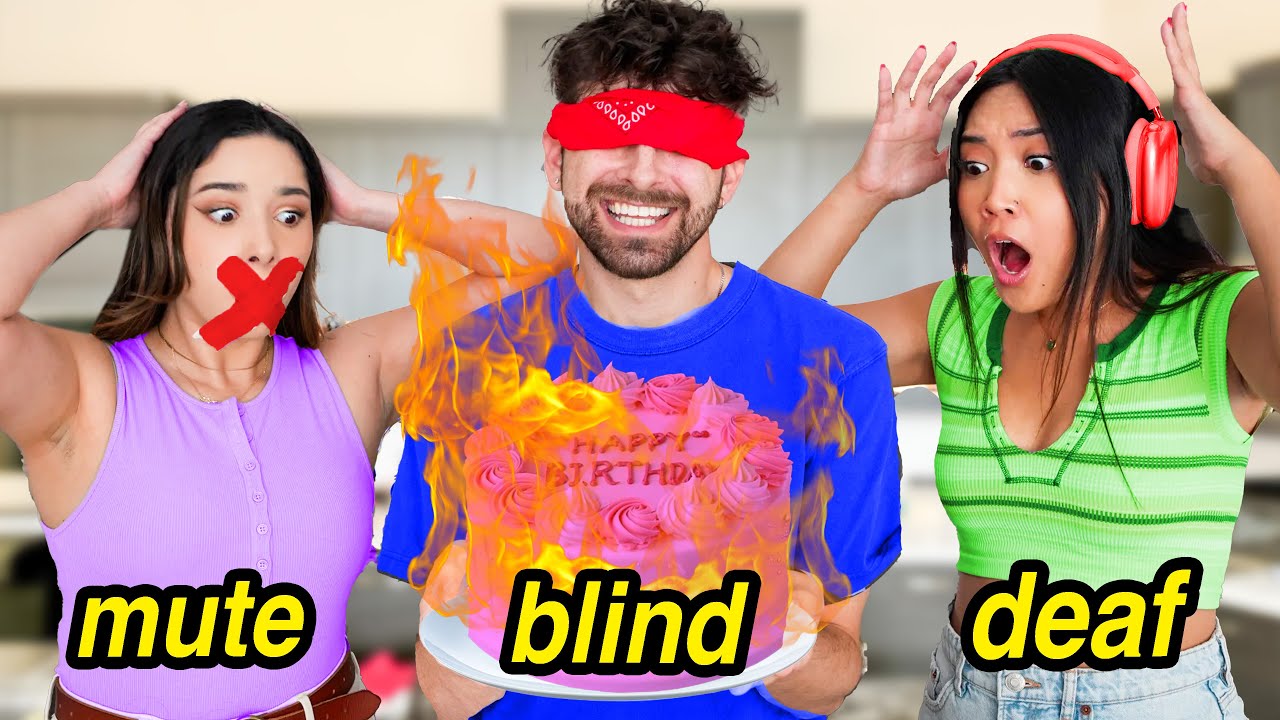 Blind Deaf Mute Baking Challenge GONE WRONG