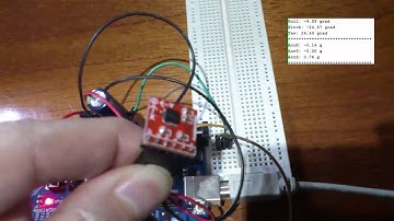 Arduino Examples: ADXL335 Accelerometer, Roll, Pitch,Yaw Angles